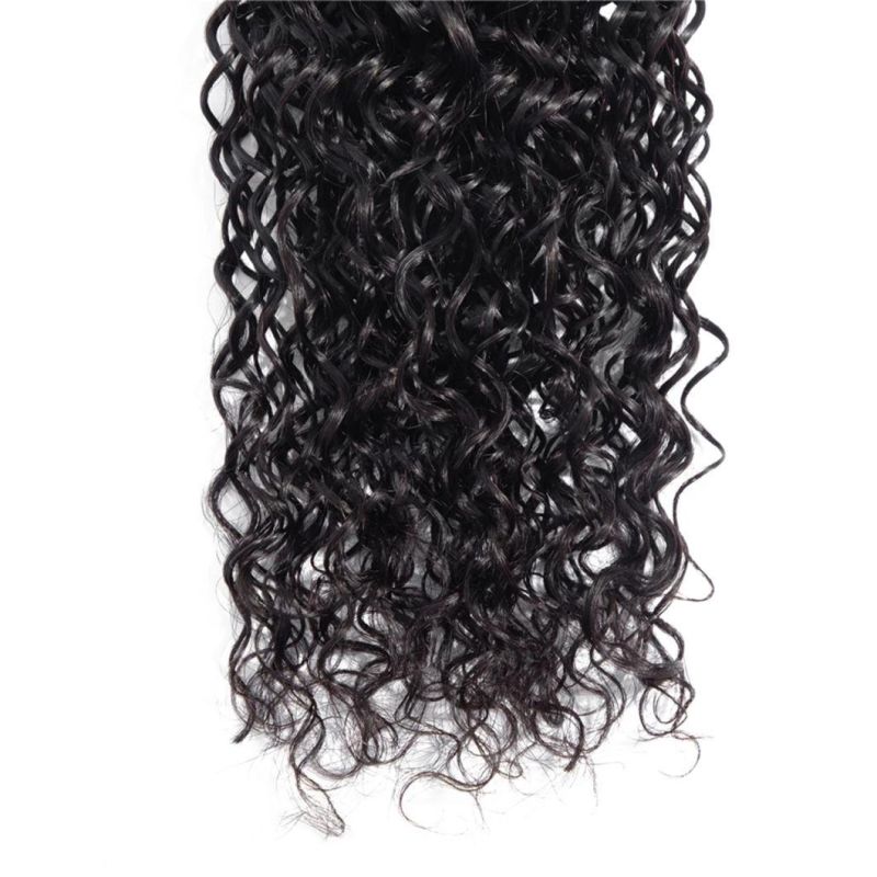 Water Wave Bundles Brazilian Hair Weave Bundles Water Wave Hair Extensions for Black Women Human Hair Bundles 30 Inches
