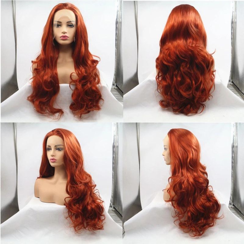 Wholesale Price Women Synthetic Silky Lace Wig One Tone Fiber