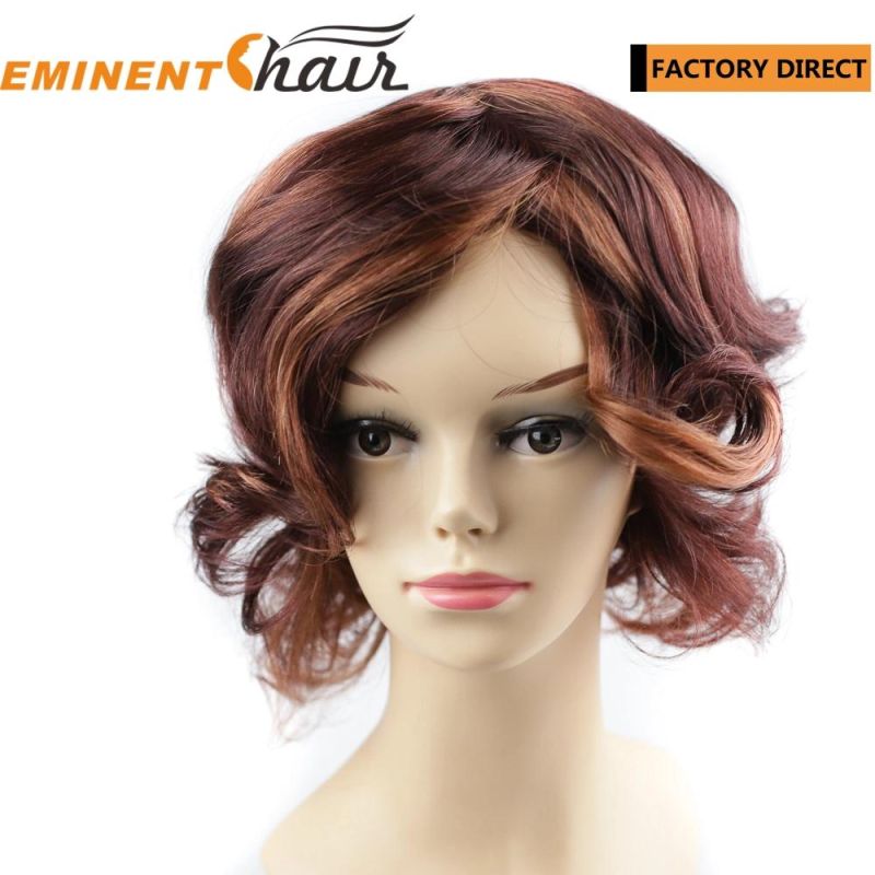 High Quality Natural Effect Women Skin Virgin Hair Wig