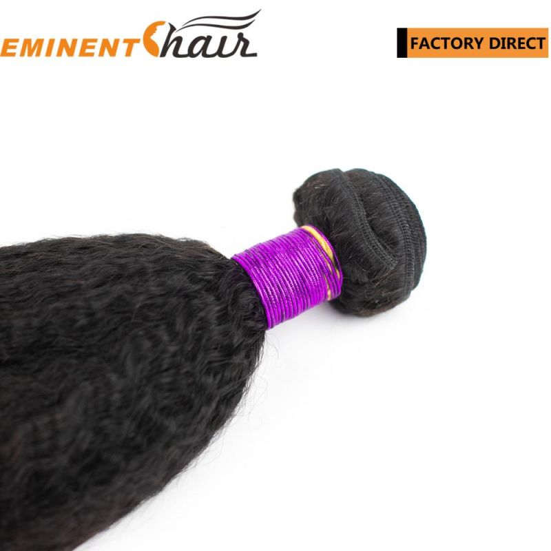 Popular Instant Delivery Natural Black Kinky Virgin Hair Weft