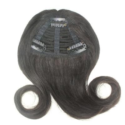 Black and Curl Wave with Three Clip Toupee for Woman