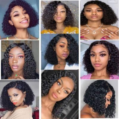 Kbeth Kinky Curly Human Hair Wig for Black Ladies Factory Price Swiss HD 360 Lace Natural Brazilian Curly Human Hair Lace Front Wigs Whlesale