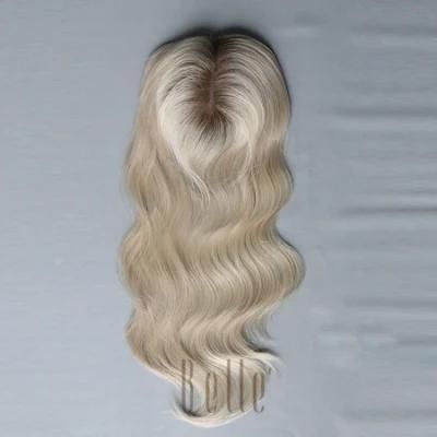 High Quality Women&prime; S Topper Silk Top Use 100% Human Hair