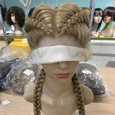 High Feedback Knotless Synthetic Hair Braids Wig