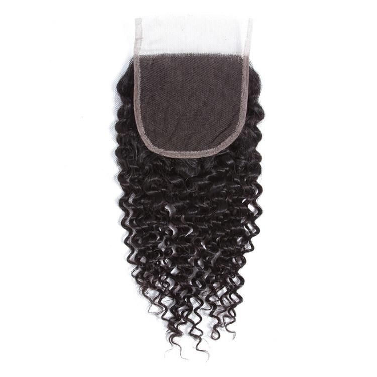Kbeth Jerry Curly 6*6 Transparent Lace 12 Inch Closure Cheap Price Toupees From China Xuchang Factory Wholesale Price