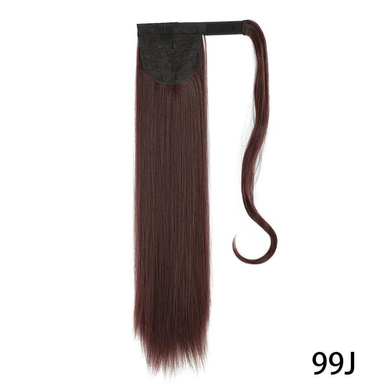 Long Straight Ponytail Hair Synthetic Extensions