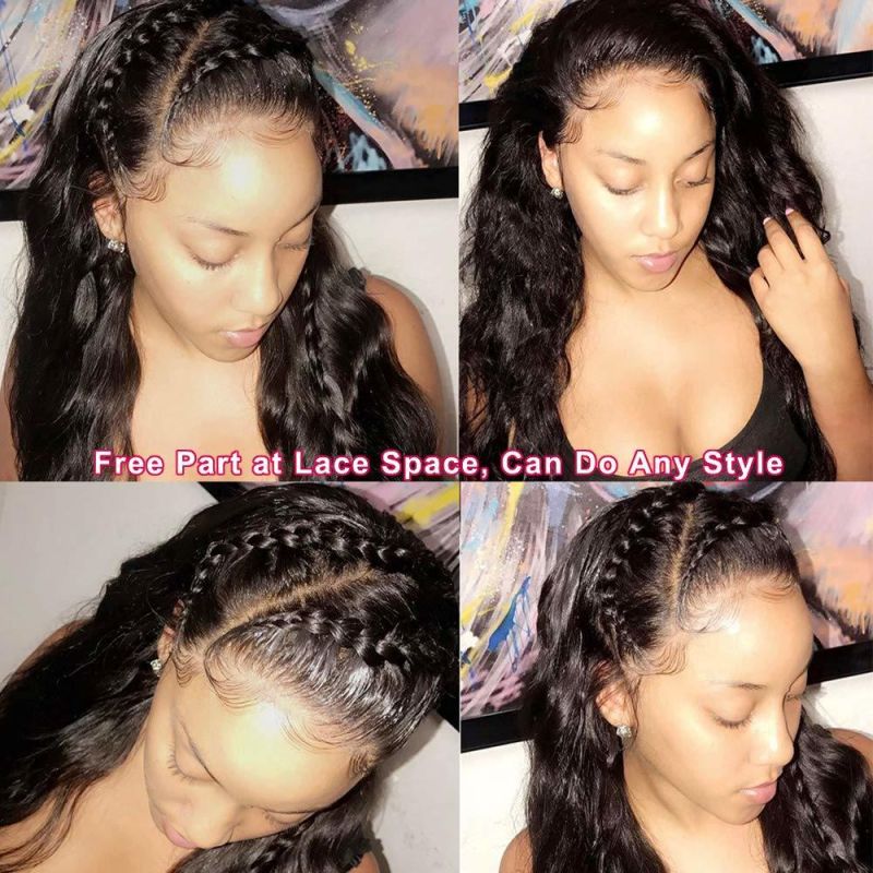 10A Grade Full Lace Human Hair Wig Body Wave 100% Brazilian Hair Free Part Anywhere Glueless Lace Wig with Baby Hair 20 Inches