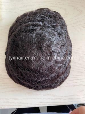 Hair Male Afro Toupee12mm 360 Weave Curly Man Hair Unit 1b off Black Human Hair Mens Toupee