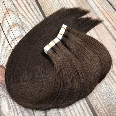 Russian Human Hair Double Drawn Invisible Remy Tape in Hair Extensions #2