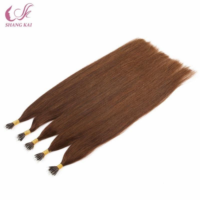 Moderate Price Peruvian Hair Bundle Vendors Brown Color Nano Ring Raw Hair