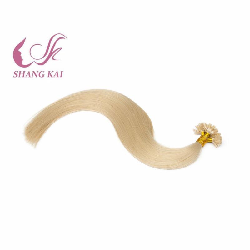 No Shedding Tangle Free Human Natural Hair Nail Remy Hair U Tipped Russian Hair