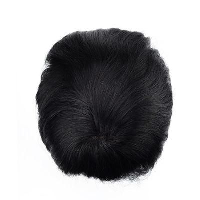 Thin Skin Base Single Split Knots Men&prime;s Hair Wigs
