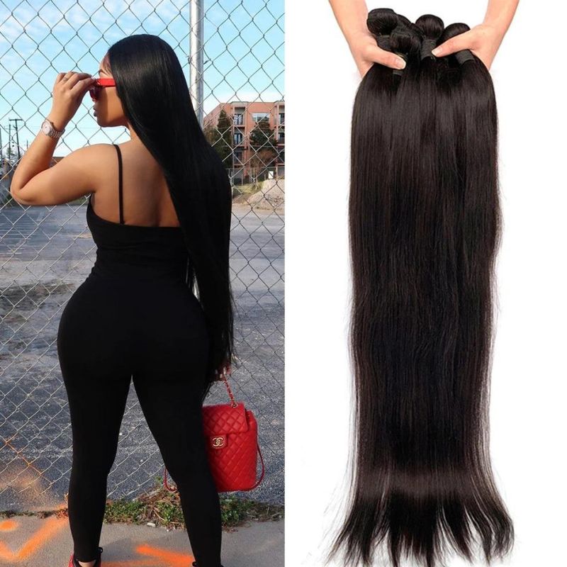 Wholesale Human Hair Extensions 8′′-30′′ Bone Straight Raw Unprocessed Vietnamese Super Double Drawn 100% Virgin Custom Accept Human Hair Original Vendor