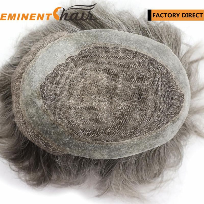 Lace Front Human Hair Men′s Hair Replacement Factory