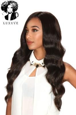 Luxuve Wholesale Mink Brazilian Hair Weave Loose Deep Wave Bundles for Black Women