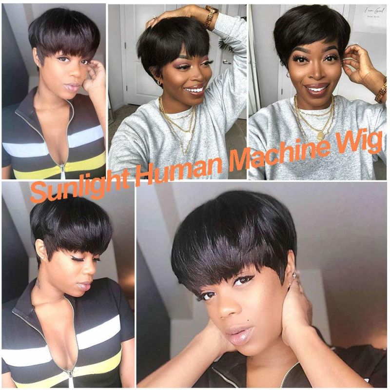 Sunlight Hair Pixie Cut Short Lace Front Human Hair Wigs for Women 13X4X1 T-Part Wig