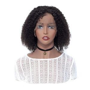 Hot Selling 10A Grade Afro Kinky Curly Human Hair Lace Front Wigs