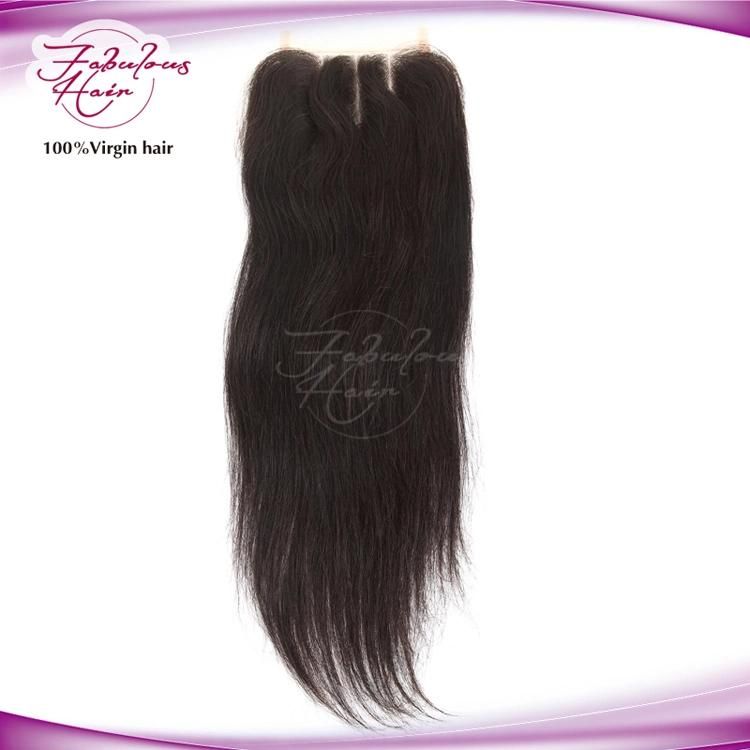 Transparent Lace 20 Inch 4X4 Middle Part Closure Straight Hair