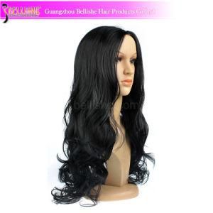 Long Brown Silky Straight Wave Synthetic Full Lace Wigs