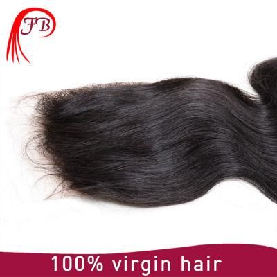 Mongolian Hair Lace 4&times; 4 Body Wave Human Hair Weaving