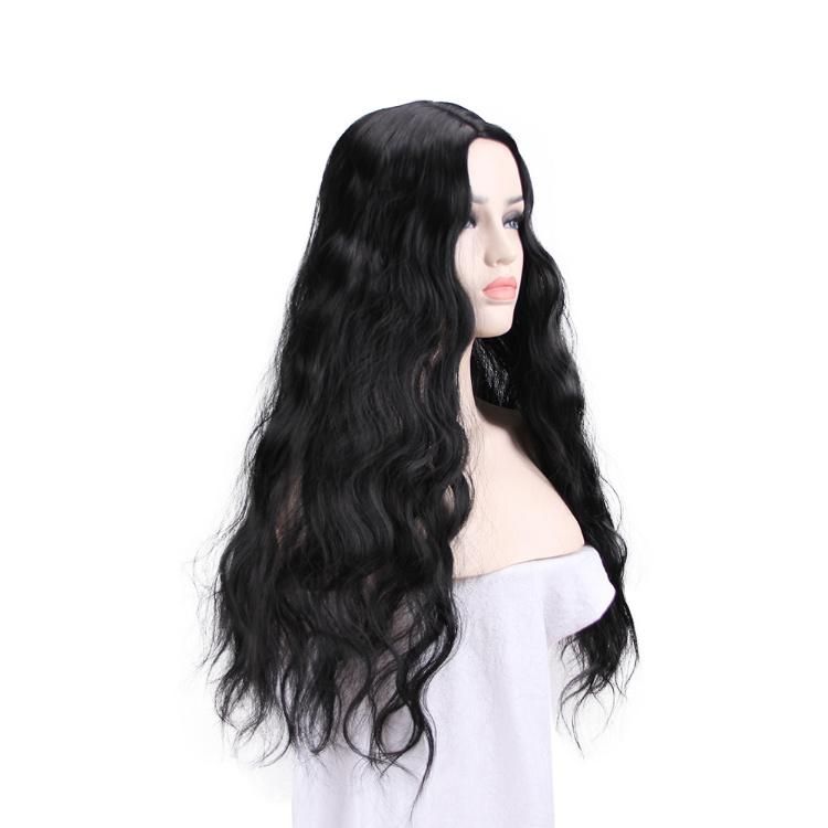Synthetic Side Partial High Temperature Fiber Corn Perm Long Curly Hair Wig