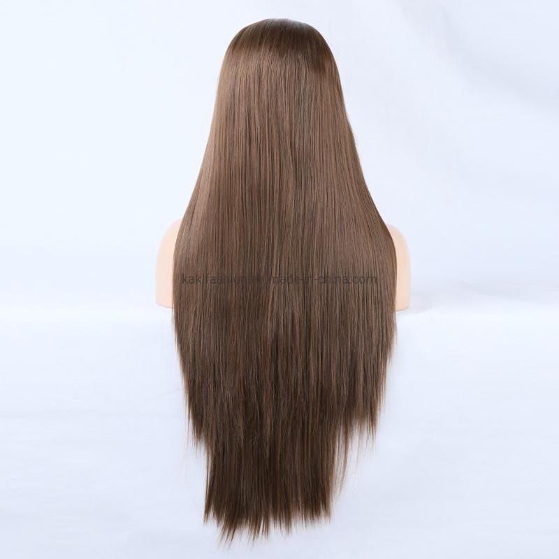 Wholesale High Quality Heat Resistant Synthetic Fiber Hair Wig Brown 10#