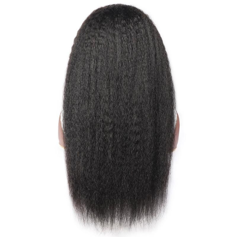 Raw Virgin Cuticle Aligned Cambodian Human Hair Handband Wigs Kinky Straight Wigs