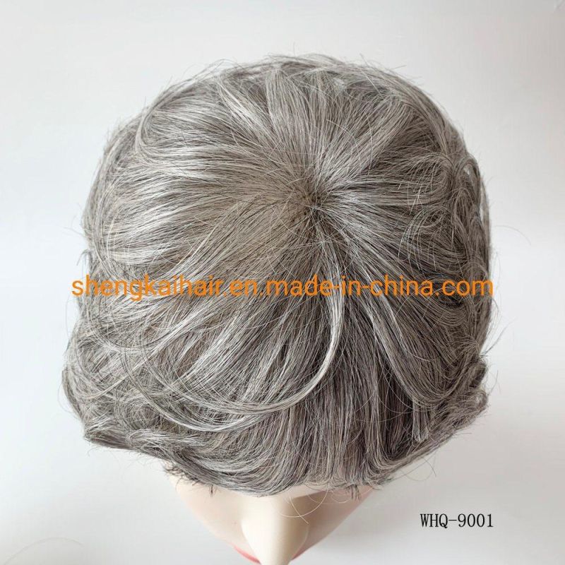 Wholesale Premium Quality Handtied Futura Synthetic Hair Grey Hair Women Wigs