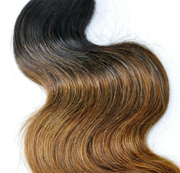 Brazilian Ombre Remy Human Hair Weft at Wholesale Price with SGS Approved (Body Wave 1B/30)