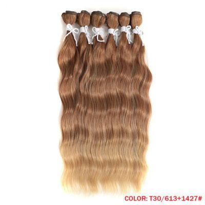 Water Wave Brazilian Human Hair Bundles Hair Extensions Ombre Blond Remy Hair Weave Bundles 20 Inches
