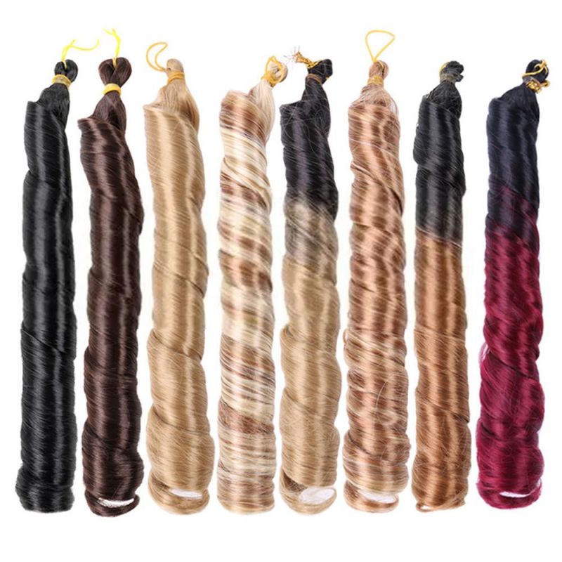 Loose Wave Crochet Synthetic Hair Extensions Curly Crochet Hair Braids