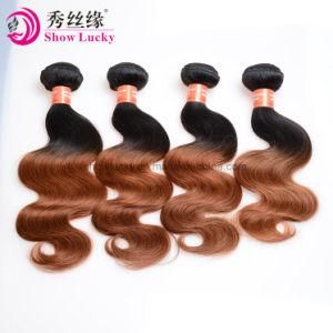 Brazilian Virgin Hair Bundles Ombre Two Tone 1b/30 Chocolate Human Sew in Hair Weave Body Wave for Beauty Women