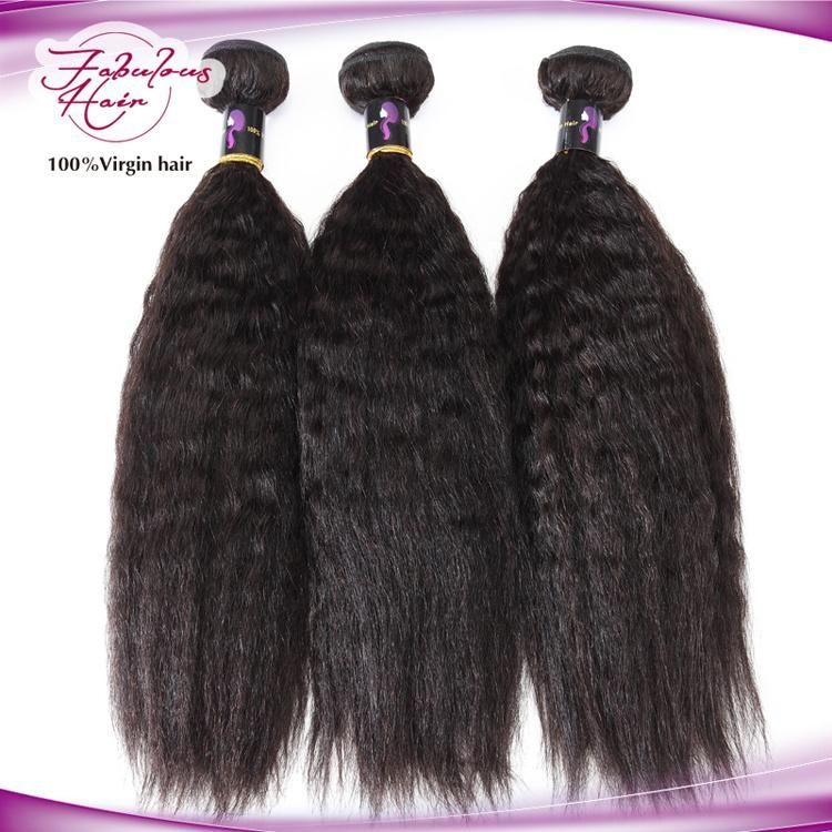 Best Quality Brazilian Kinky Straight Hair Virgin Human Hair Extension