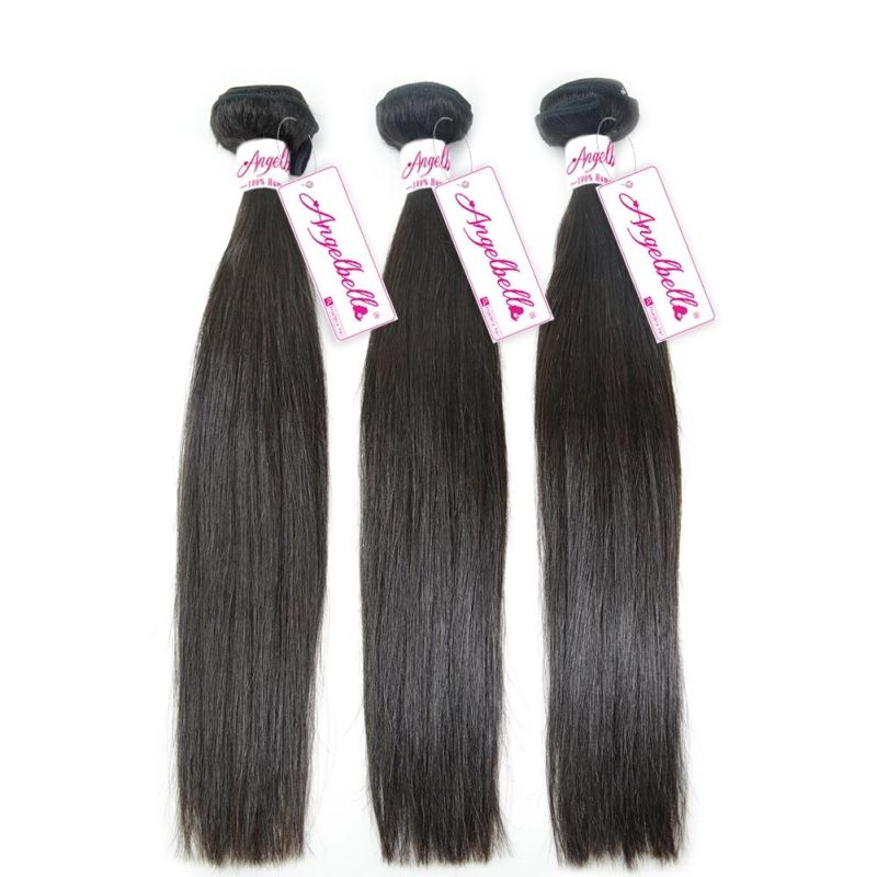 Angelbella Hot Sales Virgin Human Hair 1b# Natural Hair Bundles