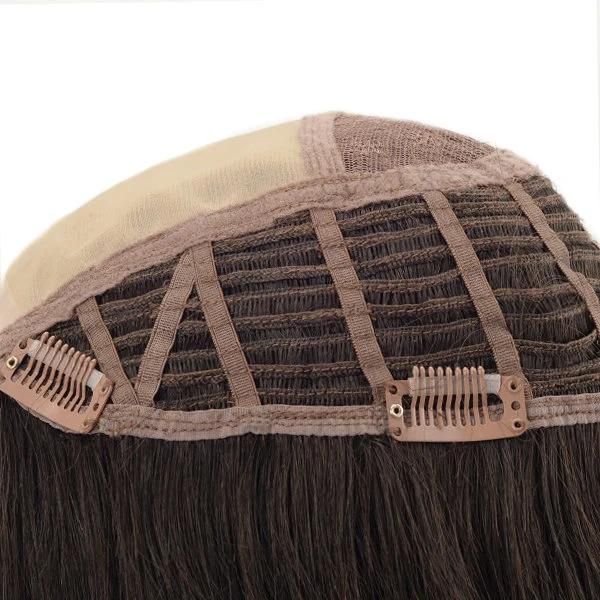 Mono Top Machine Made Human Hair Topper for Women