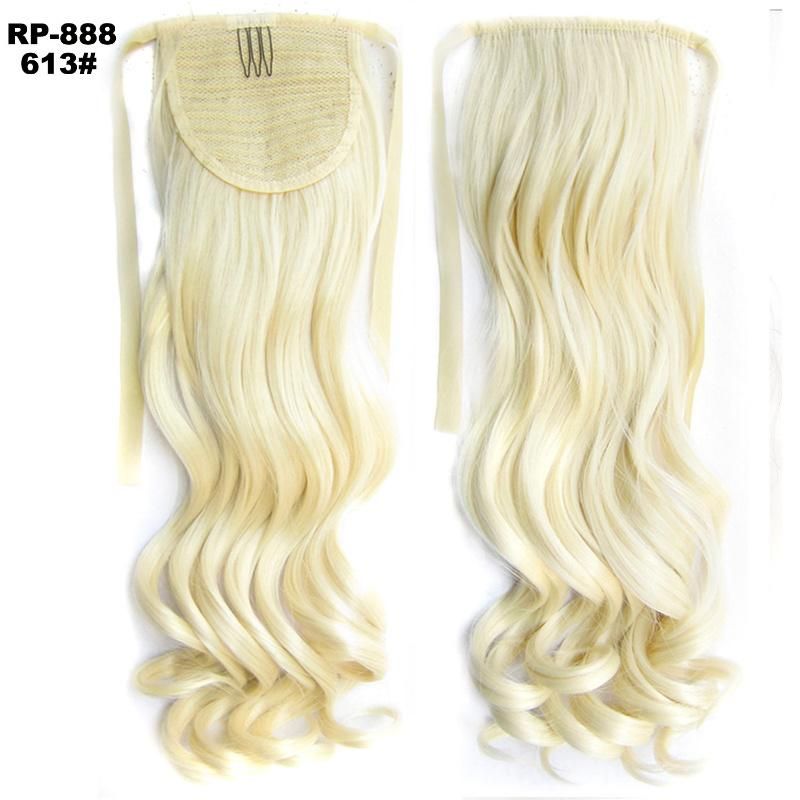 Natural Wavy Ribbon Synthetic Tie up Ponytail Hair Extension