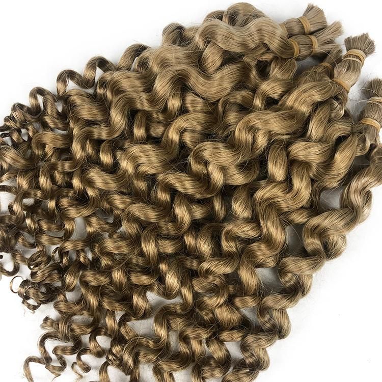 Brazilian Raw Human Hair Double Drawn Water Wave Curly Hair Bulk #27