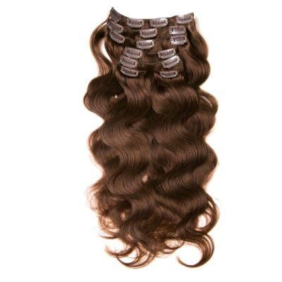 Brazilian Hair Extension Clip in Human Hair Extension Body Wave (AV-CH140-22-4)