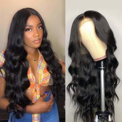 Hot Sale 100% Unprocessed Brazilian Virgin Human Hair Body Wave 13X4 Lace Front Wigs for Black Women