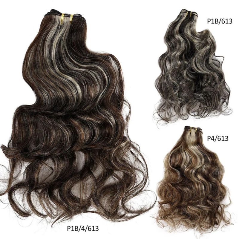 Platinum Blond Brazilian Human Hair Bundle Body Wave Hair Weave Bundles 12"-28" High Remy Hair Extensions Brown #2 #4 #P6/613