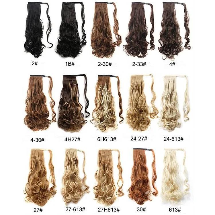Kbeth 2021 New Fashion Virgin Ponytails Brazilian 12A Hair Ponytails Wholesale Ponytail Human 22inch Long Hair Extensions for Black Women