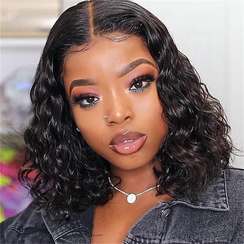 Kbeth Short Kinky Curly Bob Wig Straight Cheap 100% Virgin Remy Custom Brazilian 4*4 Lace Frontal Deep Loose Wave Wigs China Factory Wholesale