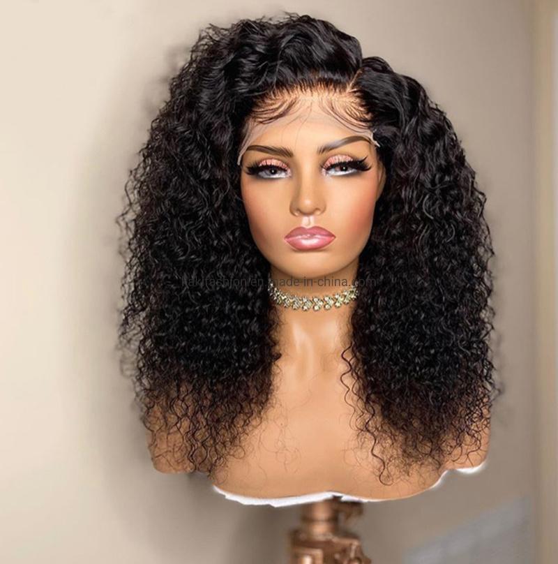 Afro Curly Women Wholesale Cheap Curly HD Synthetic Lace Frontal Wigs