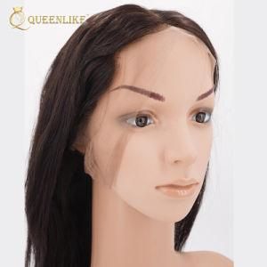 Natural Virgin Line Front Brazilian Half Lace Wig
