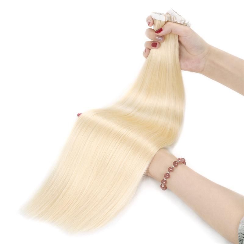 Wholesale 10A Russian Tape in Hair Extensions Virgin Human Tape Hair