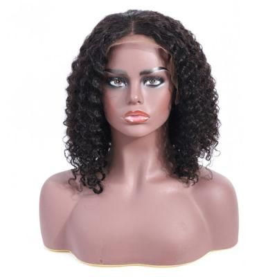 Curly Lace Front Human Hair Wigs Brazilian Remy Hair for Women Pre Plucked Bleached Knots Wigs