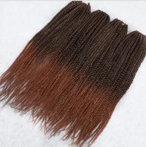 20 &quot;Senegal Box Braid Hair Black Dirty Three-Ply Braid