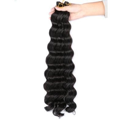 20inch Pre-Loop Deep Wave Curly Braiding Hair Wholesale Synthetic Ombre Extension