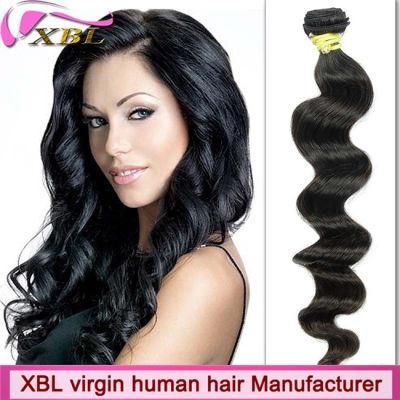 Natural Black Virgin Human Brazilian Hair Weave