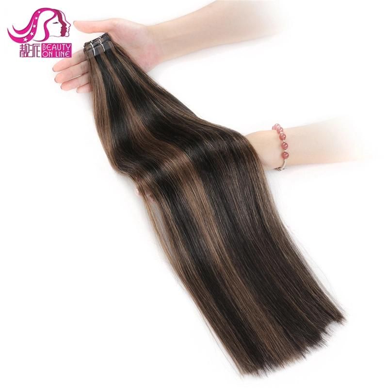 Most Popular Double Drawn Thick Bottom Wholesale Tape Hair Extensions with Highlights